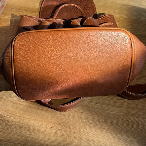 4911 Coach Brown Leather Backpack - Picture 5 of 6